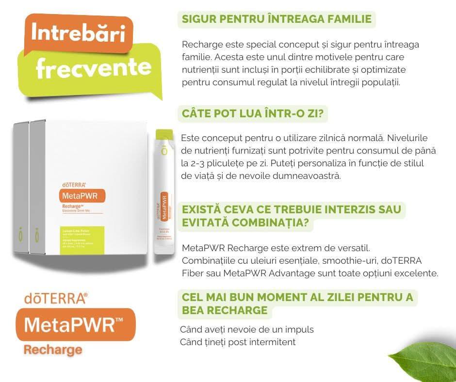 Metapwr Recharge - hidratare optima cu electroliti